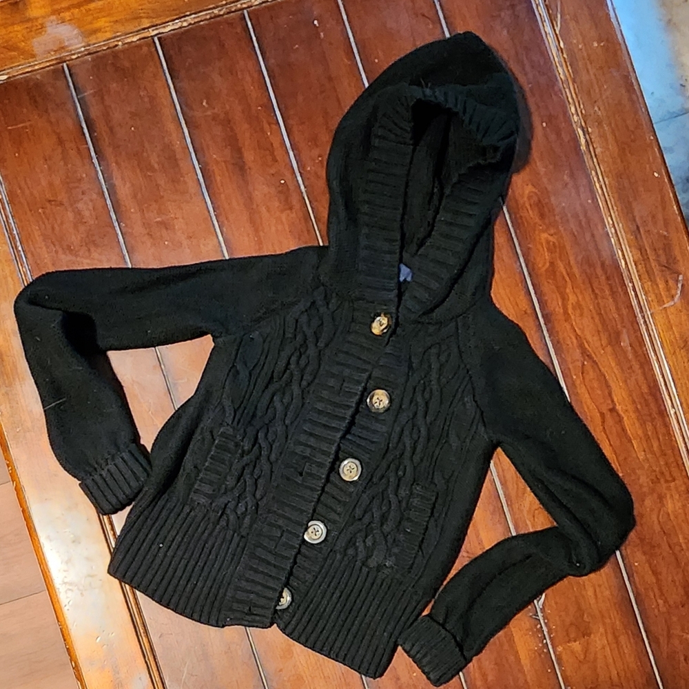 GAP Kids Black Cardigan Sweater